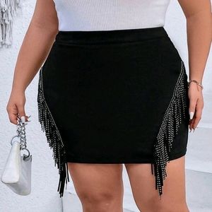 Fringe Studded Skirt